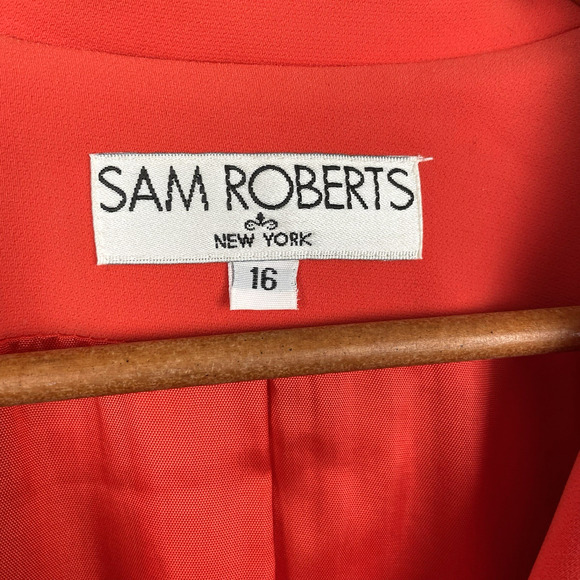 VTG Sam Roberts New York Womens Jacket Sz 16 Bold Sophisticated Made in USA 90s - Picture 5 of 8